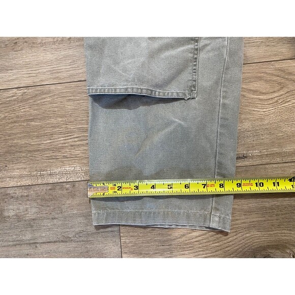 Vintage Patagonia Men's 35X32 Double Knee Gray Straight Leg Canvas Cotton Pants - Picture 5 of 9
